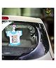 babywish Baby on Board Car Decals Cloth Safety Sign Board Come with One Hanger & One Large Vaccum Suction Baby On The Way Bear Print - Blue