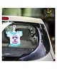 babywish Baby on Board Car Decals Cloth Safety Sign Board Come with One Hanger & One Large Vaccum Suction Princess On Board Umbrella Print - Blue