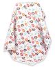 Moms Home Organic Cotton Baby Muslin AC Quilt Blanket Monkey - Multicolour
