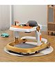 Multi Function Cushioned Seat Adjustable Height Baby Walker With Music Toy Bar & Anti Fall Protection - Gold