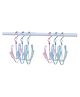 MOMISY Shoe Hanger for Organizing and Drying Save Space and Shoe Shape 6 Pack (Assorted color)
