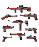 Webby 10 in 1 Guns ABS Blocks Kit - 118 pieces