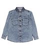 Young Birds Full Sleeves Wings With Number Back Printed Shirt - Dark Blue & Brown