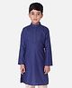 Tabard Full Sleeves Solid Kurta - Blue