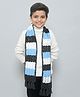 Funkrafts Handmade Woolen Muffler -Blue & Multi Colour