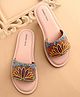 Earthy Touch Slip On Ethnic Wear Mojaris Embellished with Beads & Sequins - Pink