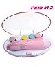 ORTIS Baby Nail File Electric Trimmer With 6 Grinding Heads  (Pink Colour) (Pack Of 2)