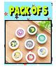 Ortis Reusable Mosquito Repellent Badge Pack of 5 - Colour & Print May Vary