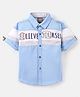Little Kangaroos Text Printed Shirt - Blue