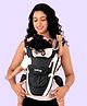LuvLap Elegant Baby Carrier with 4 Positions, for 4-24 Months, Adjustable Newborn to Toddler, Max Weight 15 kg (Black)