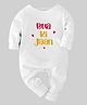 Zeezeezoo Full Sleeves Family Theme Bua Ki Jaan Printed Bodysuit - White