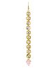 Yellow Chimes Maangtikka for Women Gold Toned Kundan Studded Single Line Designed Pink Pearl Drop Maangtikka for Women and Girls