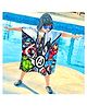 Sassoon Avengers Cartoon Printed Hooded Poncho Towel for Kids - Multicolour