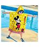Sassoon Mickey Mouse Cartoon Printed Hooded Poncho Towel  - Multicolour