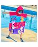Sassoon Peppa Pig Cartoon Printed Hooded Poncho Towel - Multicolour