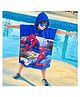 Sassoon Spiderman Cartoon Printed Hooded Poncho Towel  - Red