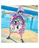 Sassoon Minnie Mouse Cartoon Printed Hooded Poncho Towel - Multicolour