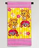 Sassoon Cartoon Printed Medium Cotton Bath Towel in 300 GSM for Kids Jump & Fly High- Pink