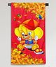 Sassoon Cartoon Printed Large Cotton Bath Towel in 300 GSM for Kids Leaf- Yellow