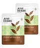 Just Herbs Sheet Mask For Glowing Skin with Green Tea Mint & Cucumber Pack of 2 - 20 g Each