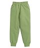 Aww Hunnie Full Length Solid Jogger - Green