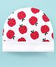 Babyhug 100% Cotton Apple Print Cap - White