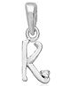 Taraash 925 Sterling Silver Letter K Alphabet Pendant Silver - 0.64 g