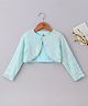 A Little Fable Full Sleeves Sequin Embellished Shrug - Ocean Blue