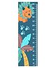 WENS Triceratops Height Chart Wall Decal Growth Chart- Blue