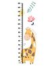 WENS Cute Giraffe Height Chart Wall Decal Growth Chart- White