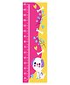 WENS Cute Puppy Height Chart Wall Decal Growth Chart- Pink