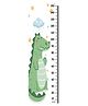 WENS Cartoon Alligator Height Chart Wall Decal Growth Chart- Green