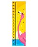 WENS Flamingo Height Chart Wall Decal Growth Chart- Yellow