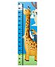 WENS Giraffe Ride Height Chart Wall Decal Growth Chart- Blue