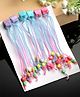 Stol'n Set Of 6 Teddy And Star Detail Hair Clips - Pink & Multi Colour