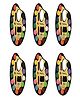 Passion Petals Portable Pigment Water Colours Painting Set Pack Of 6 - Multicolor