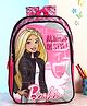 Barbie Future Is Bright 3 compartments School Bag Dark Pink - Height 16 Inches