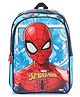 Spiderman Shadow 3 Compartments School Bag Light Blue & Red - Height 16 Inches