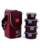 Cello MF Click Polypropylene Lunch Box Set Of 4 (Color may vary)