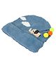 Kid-O-World Elephant Patch Woollen Cap - Dark Blue-  Diameter 48 Cms