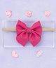 Knotty Ribbons Bow Style Headband - Hot Pink