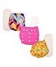 Deedry Cloth Diapers Reusable With Insert Pack of 3 - Multi Color