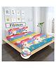 Filymore unicorn Elastic Fitted bedsheet for double bed made with pure microfiber 1 bedsheet and 2 pillow cover Size 72x72inches fit up to 6inches mattres Colour Multicolour