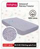 BabyhugWaterproof 100% Terry Cotton Breathable Fitted Mattress Protector Cover- Grey