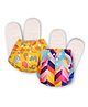 Deedry Cloth Diapers Reusable With 4 Insert Pack of 2 (Design May Vary)