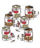 HAZEL Stainless Steel Mukhwas Container | See Through Small Containers for Kitchen Storage Set | Transparent Airtight Jars Set of 6 Pc, 170 ml