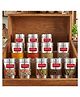 HAZEL Stainless Steel Mukhwas Container | See Through Small Containers for Kitchen Storage Set | Transparent Airtight Jars Set of 12 Pc, 170 ml