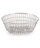 HAZEL Stainless Steel Dish Drainer Bowl Bartan Basket Utensil Drying Rack Round Medium Stand for Kitchen
