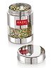 HAZEL Stainless Steel Mukhwas Container | See Through Small Container for Kitchen Storage Set | Transparent Airtight Jar For Modular Kitchen, 170 ml