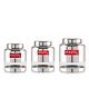 HAZEL Stainless Steel Kitchen Containers I Barni Shape Transparent Container with Glossy Finish | Multipurpose Storage Box for Kitchen Set of 3